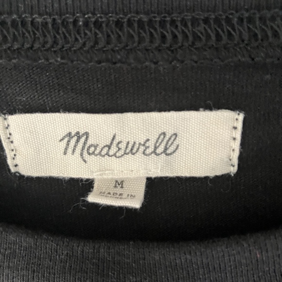 Madewell Black T-Shirt Dress | Size M | 100% Cotton, Casual Everyday Style - Picture 2 of 3